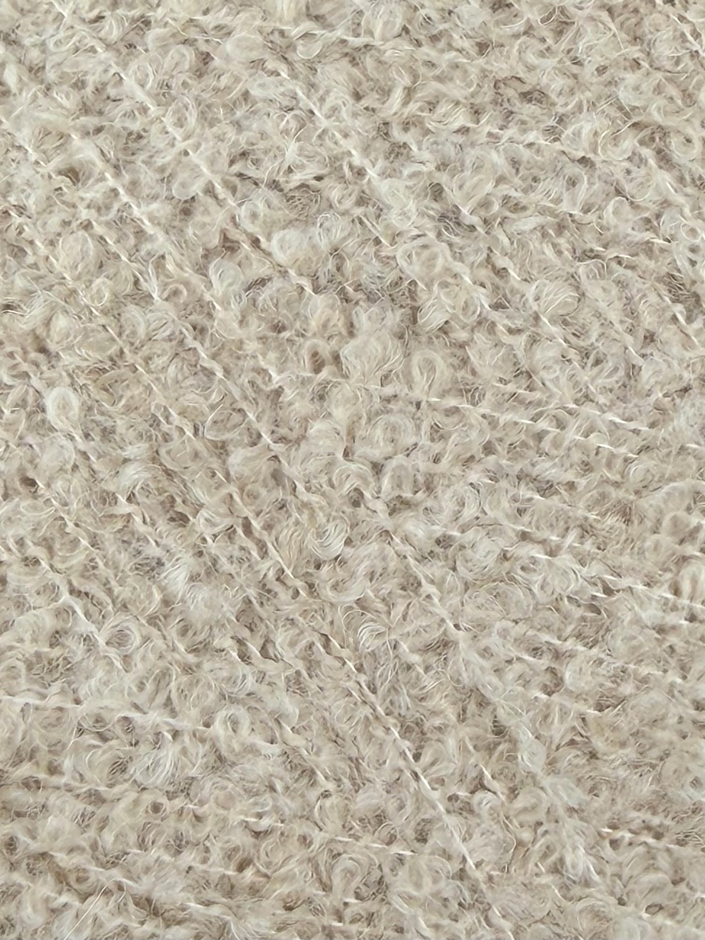 New Mill Art. Cancun – Filato Bouclé con Baby Alpaca col. Beige Sabbia 280 m / 100 g